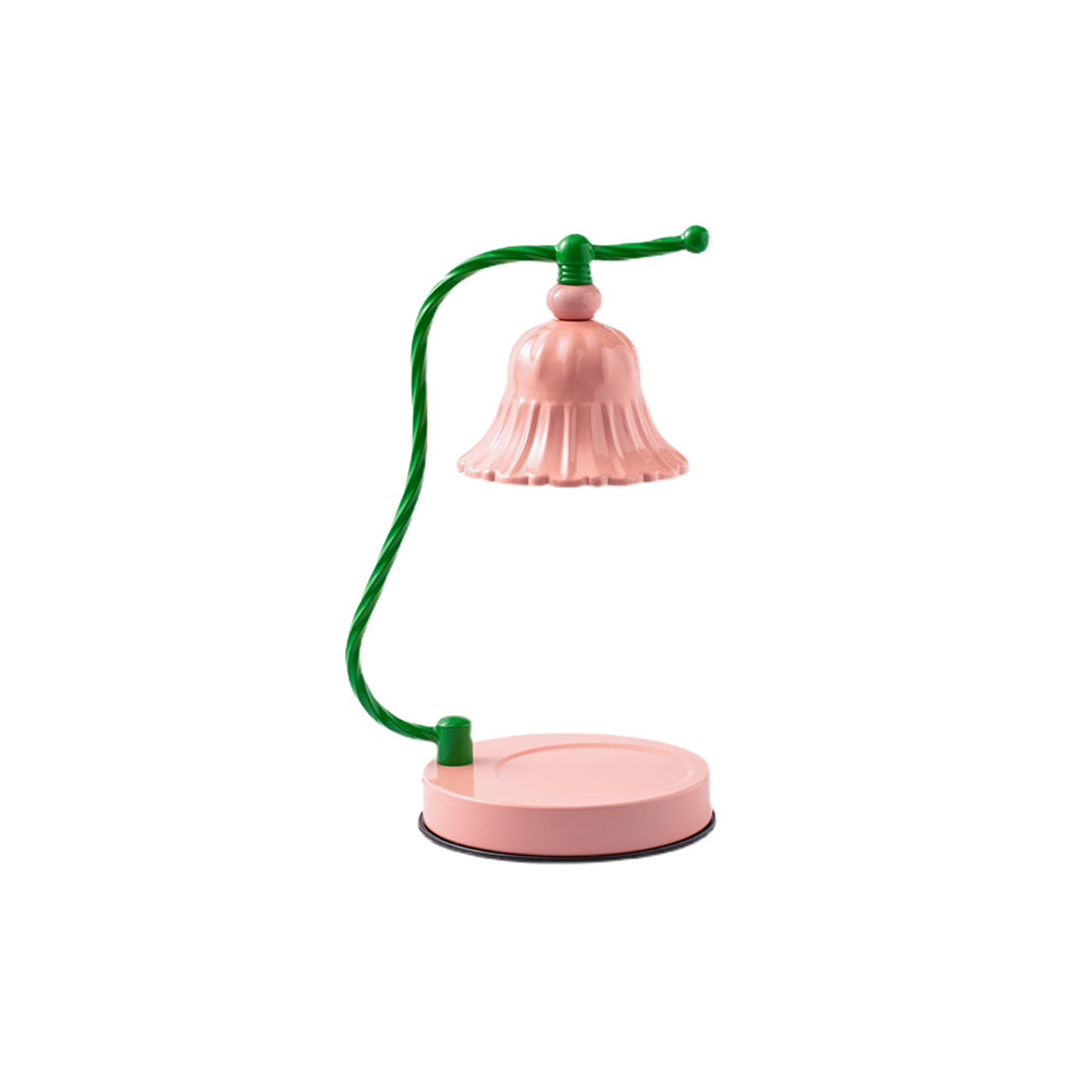 BowLift | BloomAura – Charming Pink Glass Table Lamp