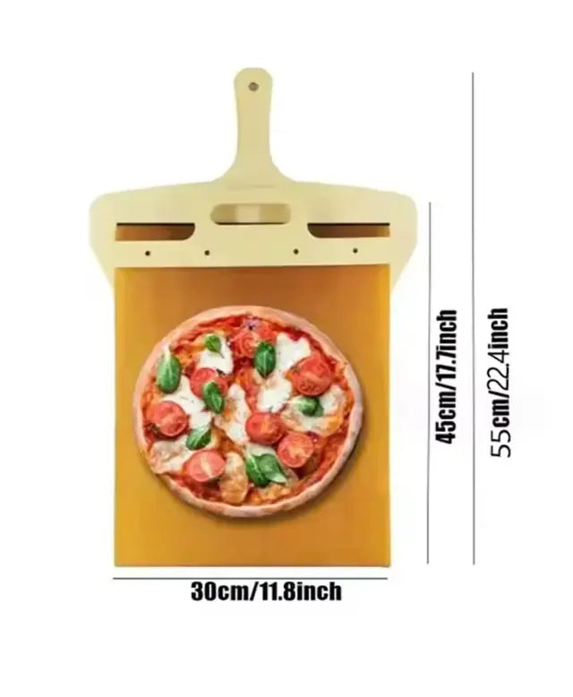 BowLift | Pizza shovel with rolling strap — Dough-friendly sliding tool for perfect pizzas