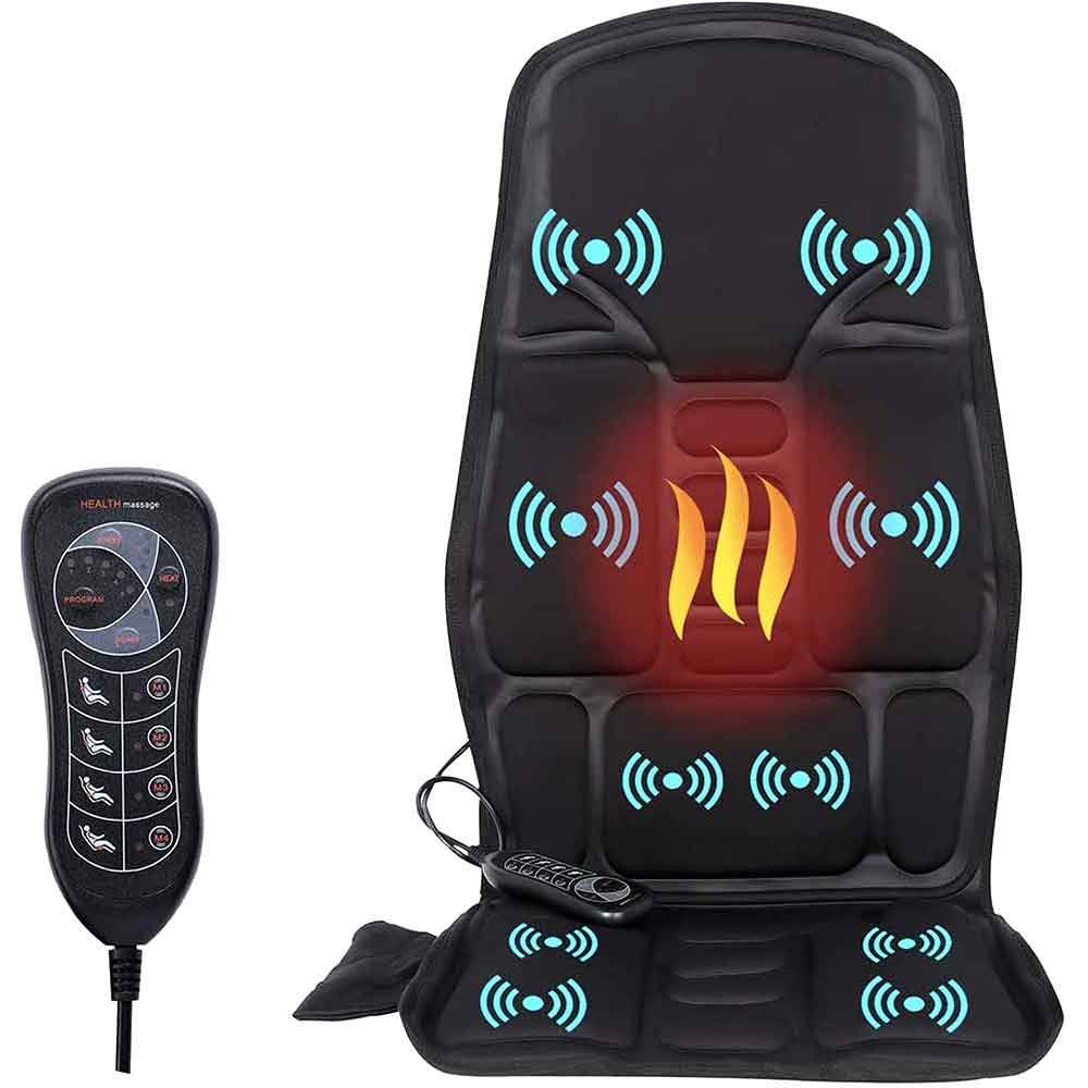 BowLift | Heated massage pillow for back and neck – Ergonomic, portable, with heat function