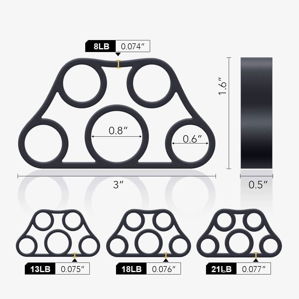 BowLift | PowerGrip – 4-piece hand trainer set for strengthening grip & forearm