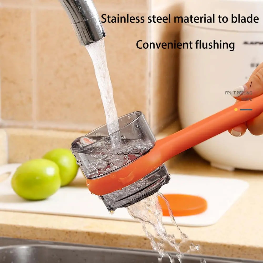 BowLift | Practical Peeler with Collection Container – clean peeling without waste