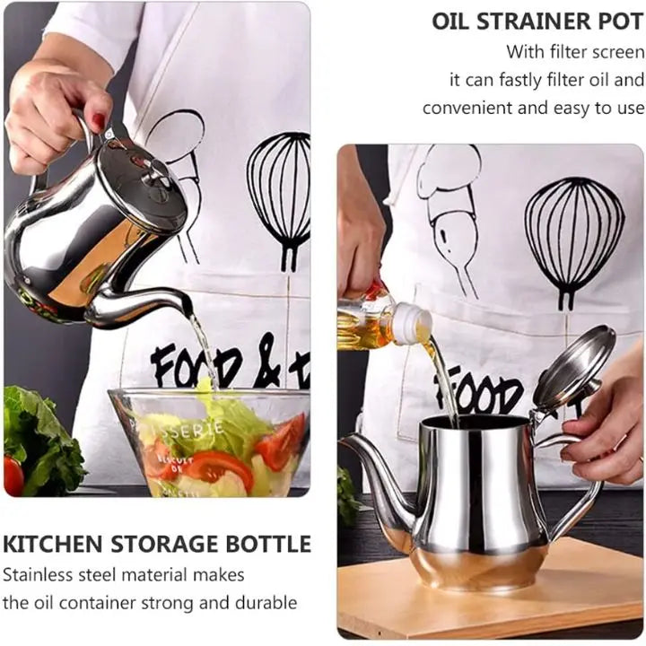 BowLift | Premium Stainless Steel Oil Filter – Safely store & reuse oil