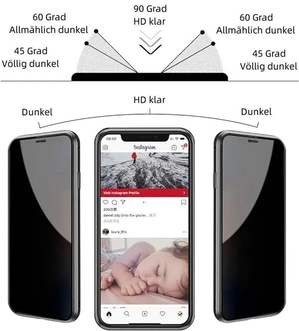 BowLift | Privacy phone case – Slim pRedection with privacy filter and metal frame