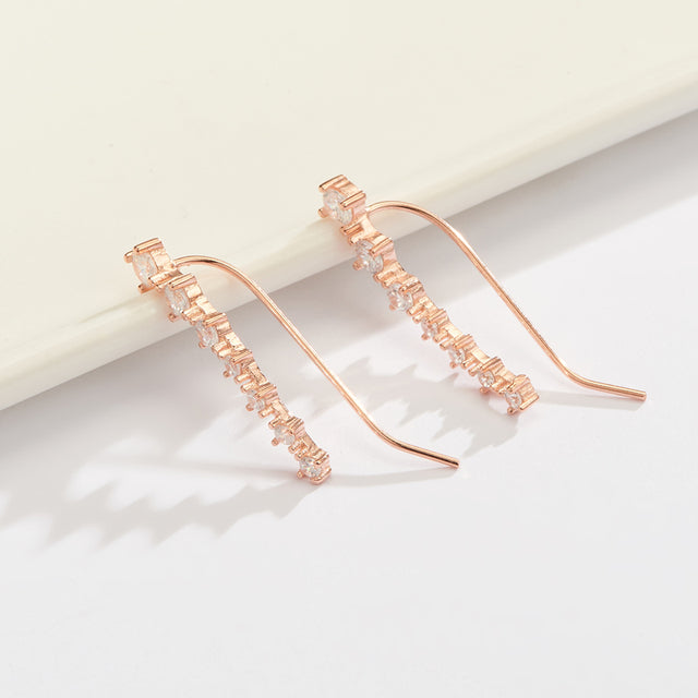 BowLift | Glamour | Shiny Zircon 925 Sterling Silver Earring