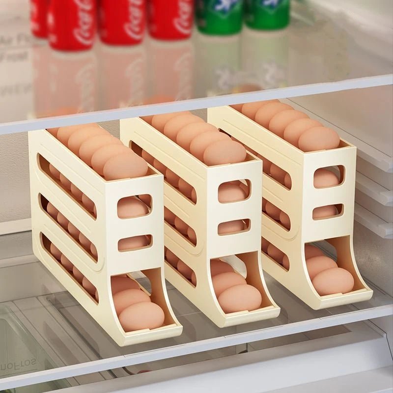 BowLift | Egg storage box with large capacity and roll design for 30 eggs