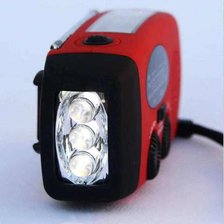 BowLift | Emergency Radio | Solar Hand Crank Power Hub for Camping