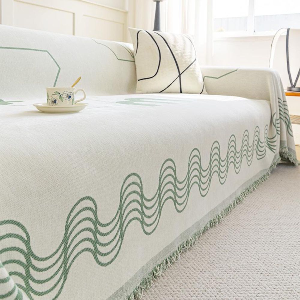 BowLift | Ripple Curve Line Flow Sofa Cover