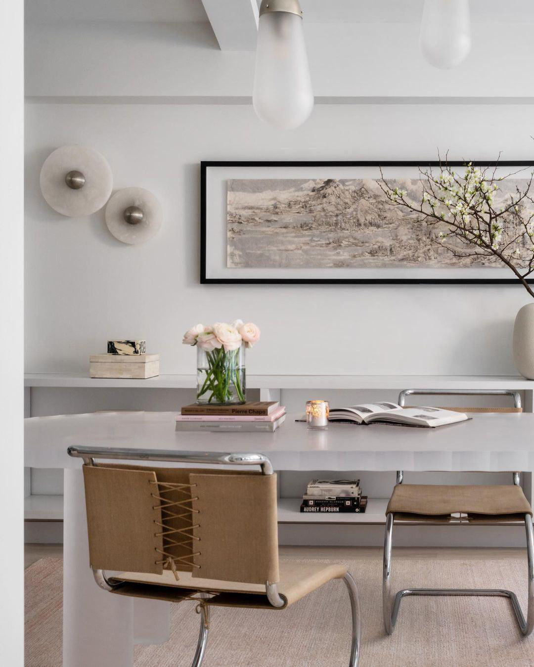 BowLift | Designer Wall Lamp with Marble Accent