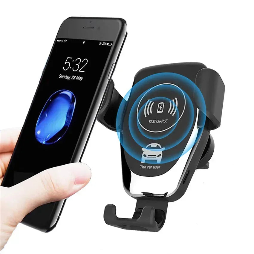 BowLift | Voltano Auto Phone Holder | Wireless & Fast Charging | Automatically Locking | For Air Vent