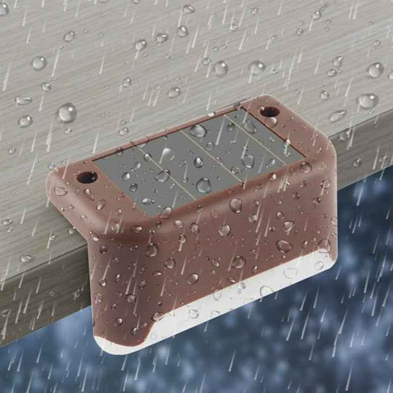 BowLift | Solar Step Light - Waterproof LED Outdoor Lighting for Pathways, Decks, and Stairs - Solar Powered Garden Illumination