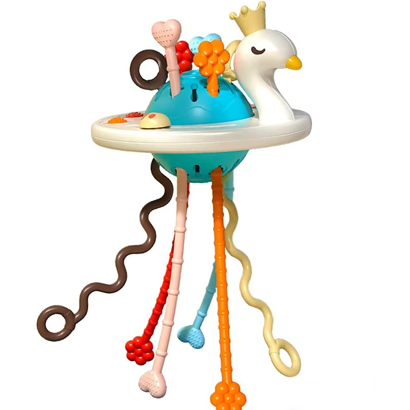 BowLift | Montessori Pull String Sensory Toy for Baby Development and Teething