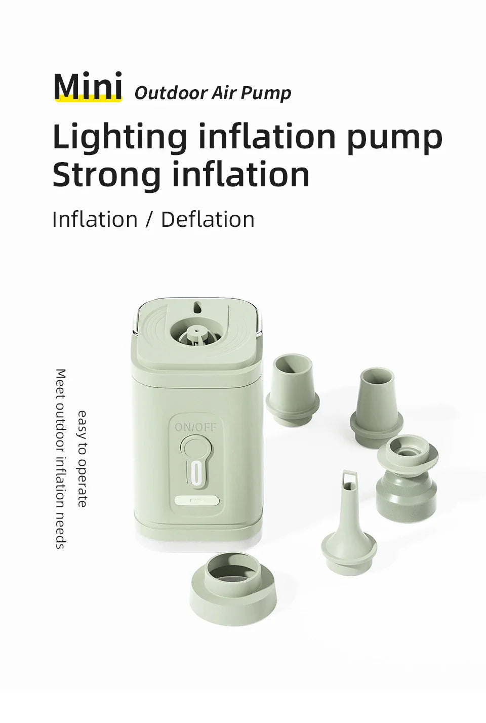 BowLift | 3 in 1 Electric Mini Wireless Air Compressor