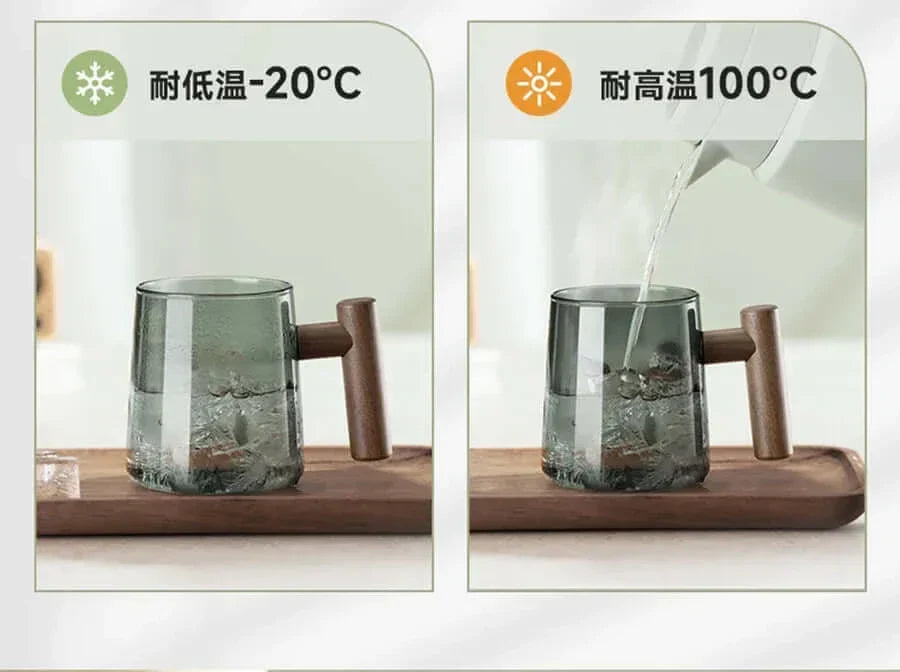 BowLift | Ultramodern Glass Tea Cup with Filter and Lid