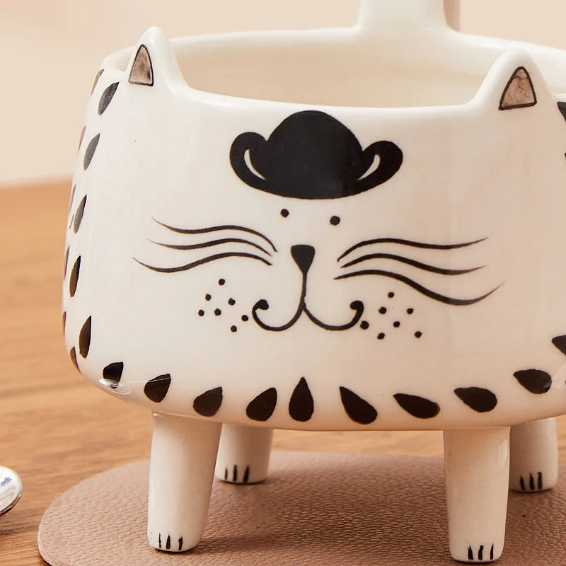 BowLift | Happy Cat Long Legs Ceramic Mug