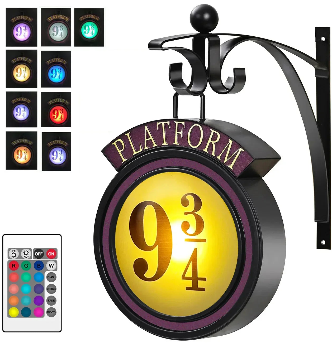 BowLift | Harry Potter 9 3/4 Figure Night Light LED Magic Wall Lamps Platform Hogwarts 3D Lamp Harry's Room Decor Kids Birthday Gift