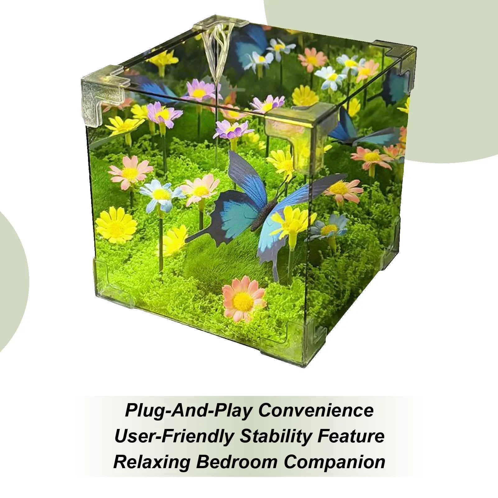 BowLift | LED Butterfly Garden Cube Night Light Decor