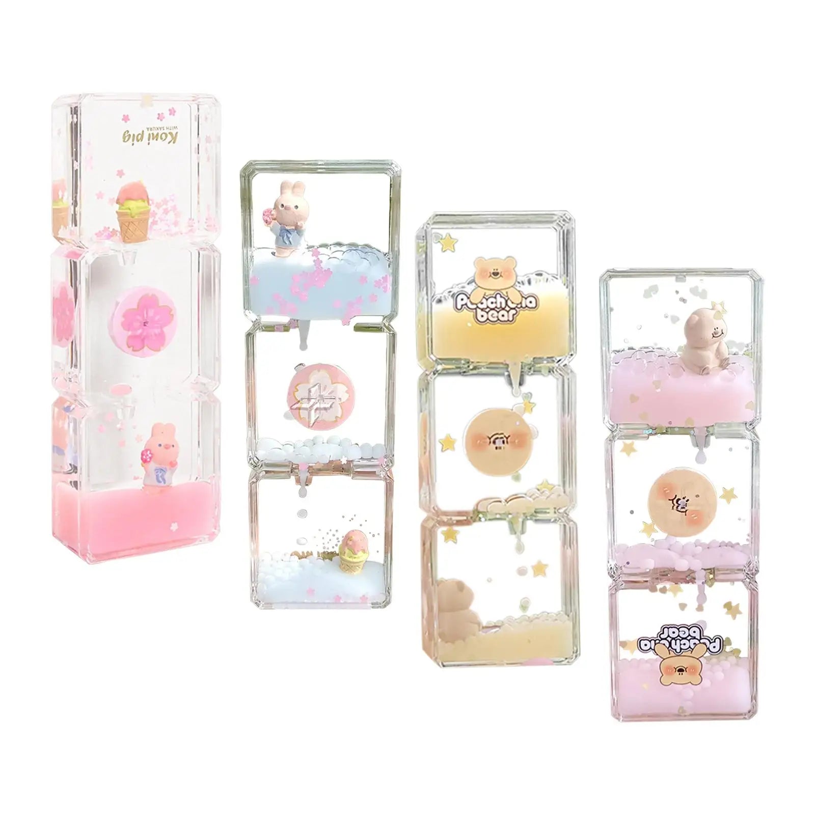 BowLift | Floral Fantasy Liquid Cartoon Motion Hourglass