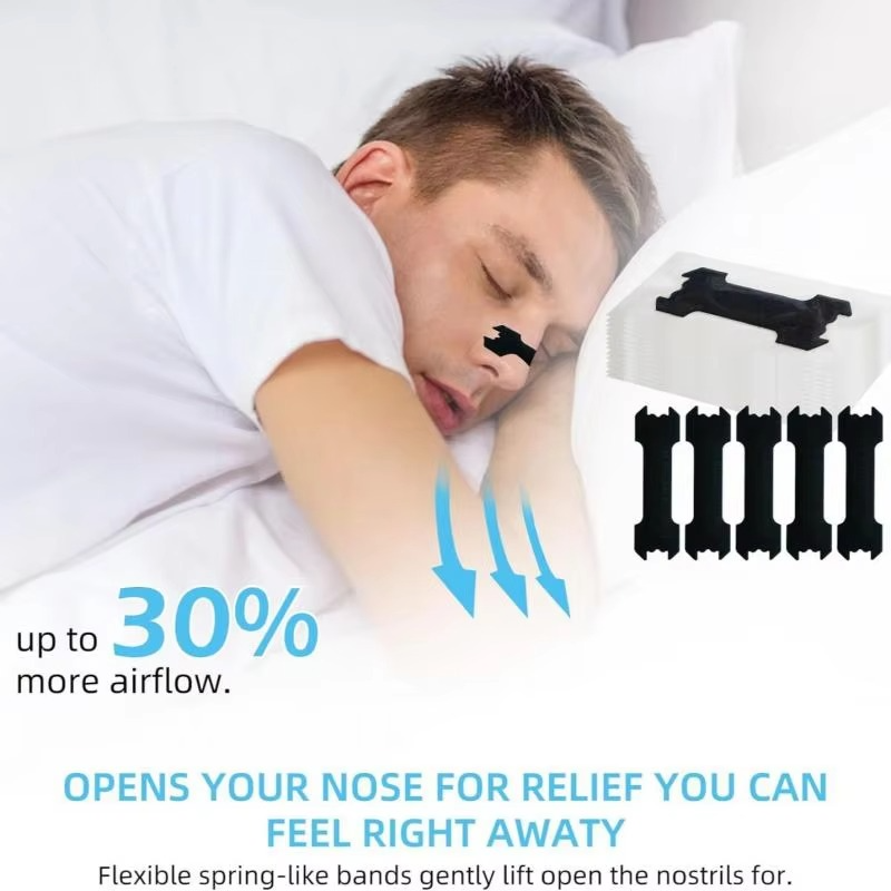 BowLift | Extra Strength Black Nasal Strips for Better Sleep and Reduced Snoring