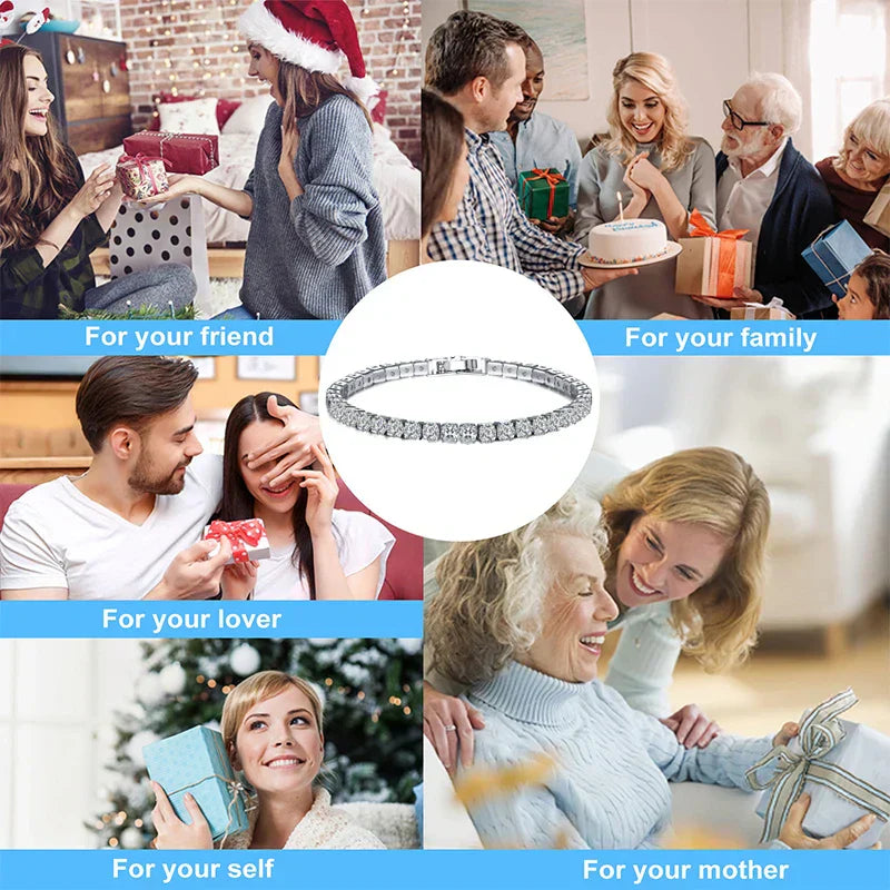 BowLift | Tennis Bracelet – Shine with Attitude: Elegance in Sterling Silver and Hip-Hop Flair!