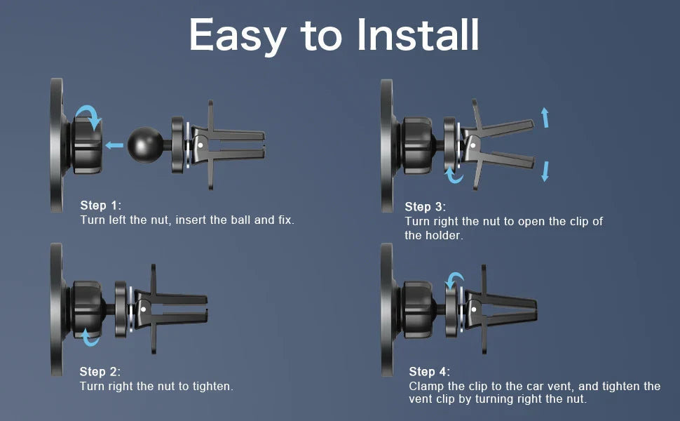 BowLift | Magsafe Car Air Vent Mount Phone Holder