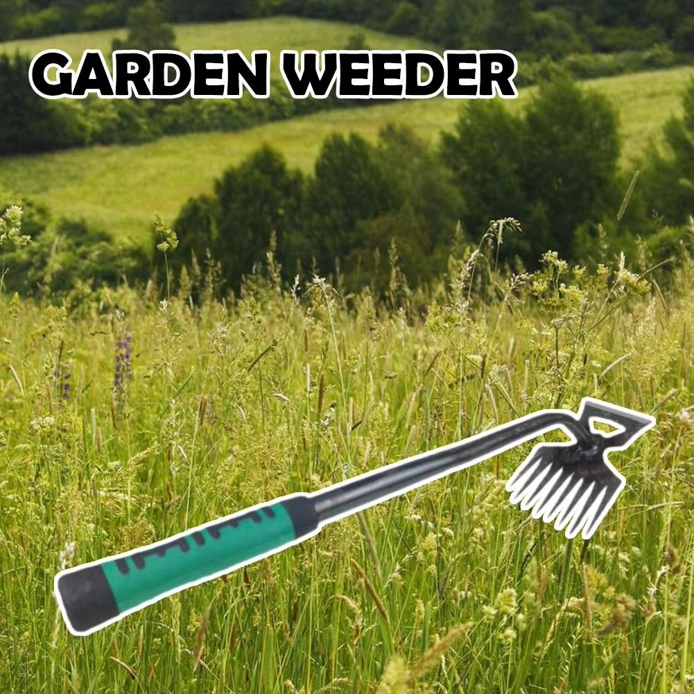 BowLift | Dual-Purpose 8-Tooth Manganese Steel Hoe with Non-Slip Rubber Handle for Weeding, Digging, and Soil Loosening