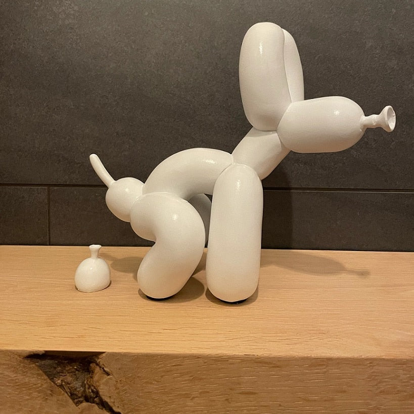 BowLift | Balloon Dog Sculpture, Balloon Art Statue, Mini Collectible Figure, Home Decor, Resin Figure, Desk Accessories, Room Decoration