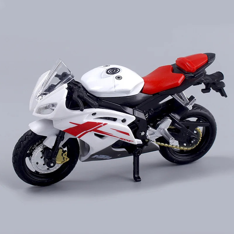 BowLift | 1:18 Scale Yamaha R6 Alloy Roller Sportbike Figures Diecasts Kids Toy Motorcycle Racing Model Replicas Collector's Gift for Boys