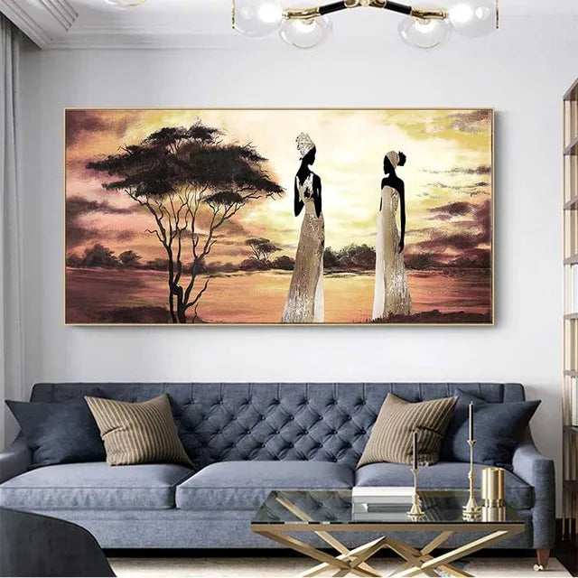 BowLift | Plus Sizes Abstract African Woman Canvas Painting