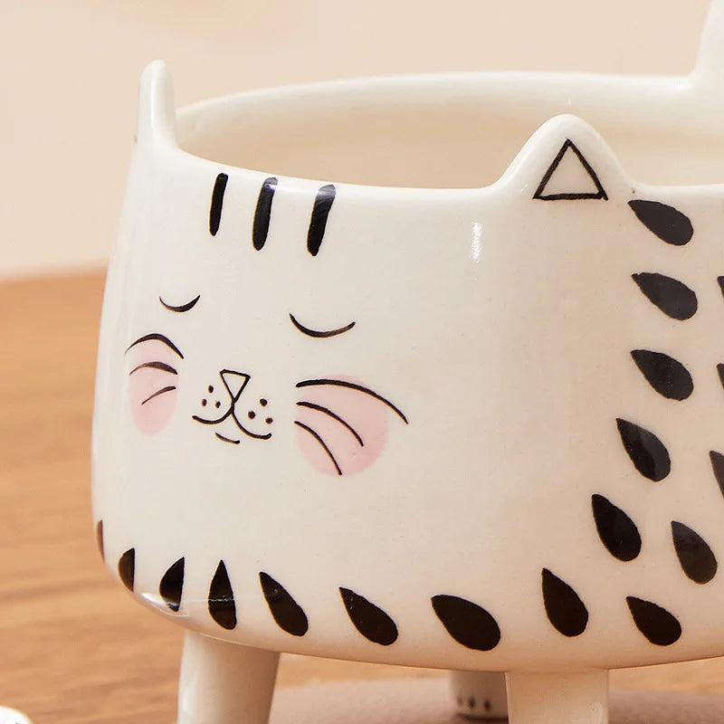 BowLift | Happy Cat Long Legs Ceramic Mug