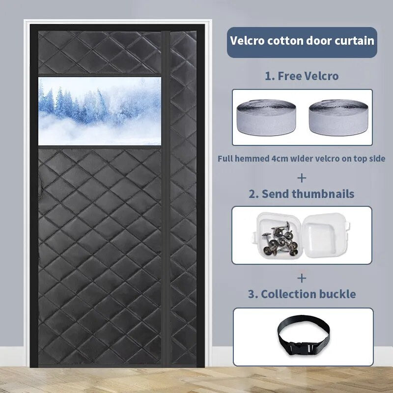 BowLift | Magnetic Cold-Proof Cotton Door Curtain