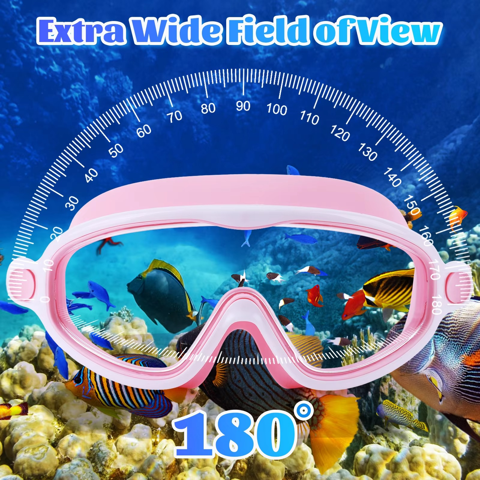 BowLift | 2-Pack HD Swimming Goggles with Earplugs, Wide-View Waterproof Dive Mask