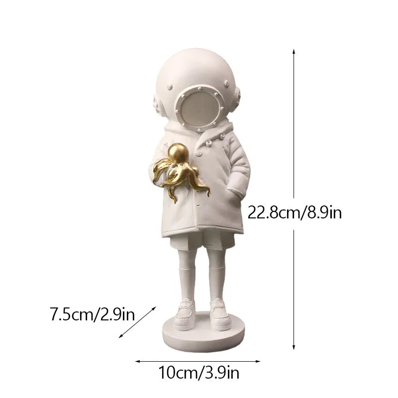 BowLift | Dropshipping Banksy Sculpture Collection Flower Thrower Statue Pop Art Modern Balloon Girl Figurine Office Home Decoration