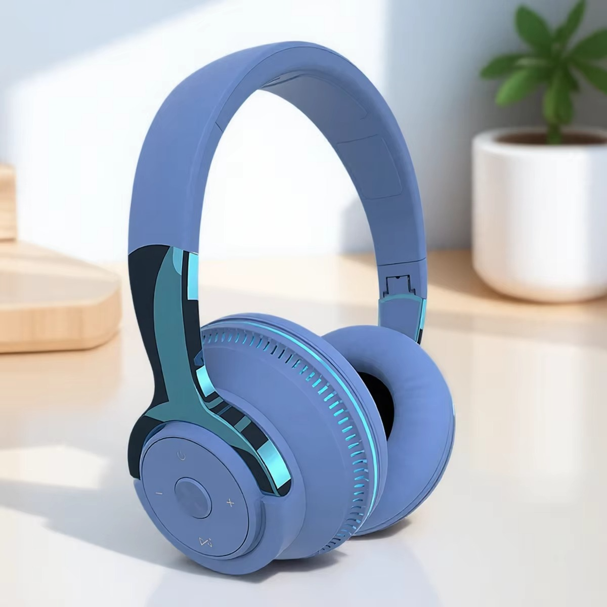 BowLift | Foldable Bluetooth 5.1 Wireless Stereo Headset with Microphone for Mobile and Tablet