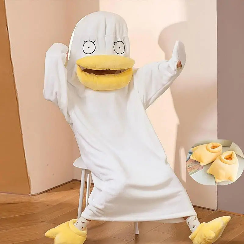 BowLift | Confused Duck Warm Adult Pajamas Costume
