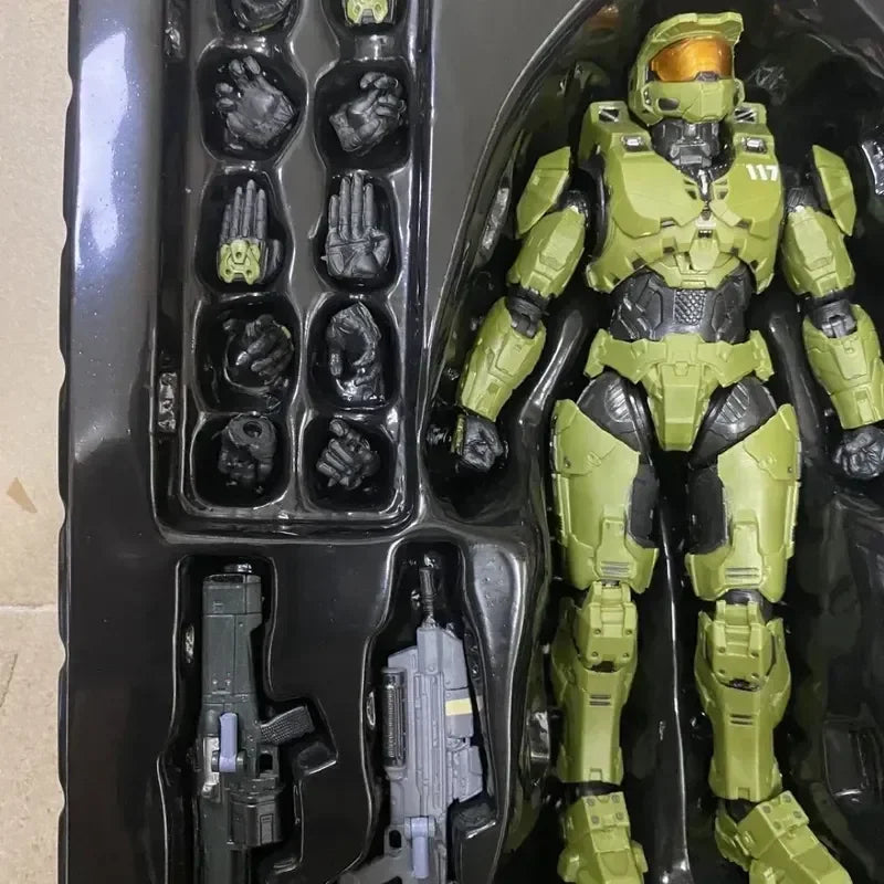 BowLift | 18cm Halo Infinite Master Chief Mjolnir Mk Vi 1/12 scale 17.5cm 6" action figure Re:edit Gen.3 117 Ko's 1000 model dolls toys