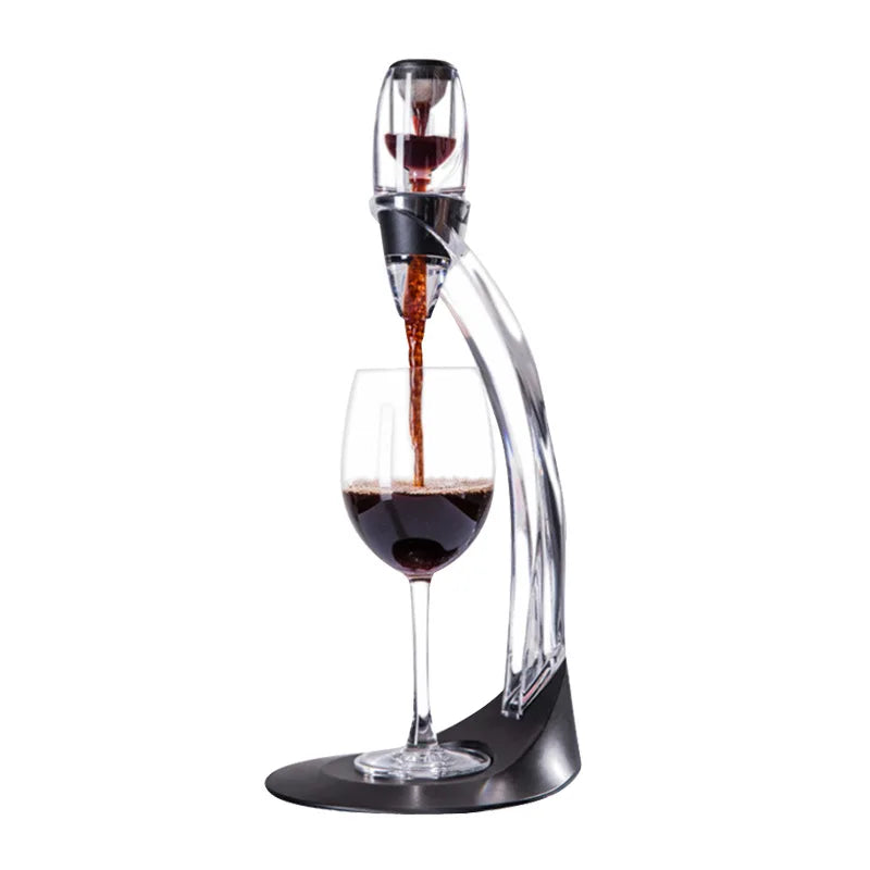 BowLift | Bernoulli Wine Aerator & Decanter Set | Rapid Oxygenation Filter System | Acrylic Pourer with Stainless Steel Sieve | Professional Barware Diffuser