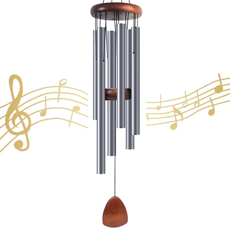 BowLift | Enchanting Aluminum & Wood Garden Wind Chimes