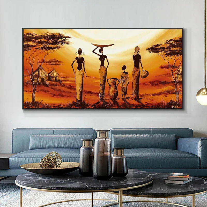 BowLift | Plus Sizes Abstract African Woman Canvas Painting