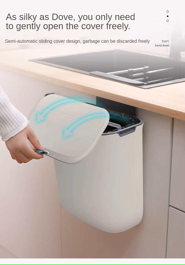 BowLift | Practical Kitchen Trash Can For Wall Mounting – Swiveling Garbage Bin For Kitchen, Bathroom And Office