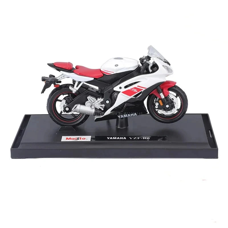 BowLift | 1:18 Scale Yamaha R6 Alloy Roller Sportbike Figures Diecasts Kids Toy Motorcycle Racing Model Replicas Collector's Gift for Boys