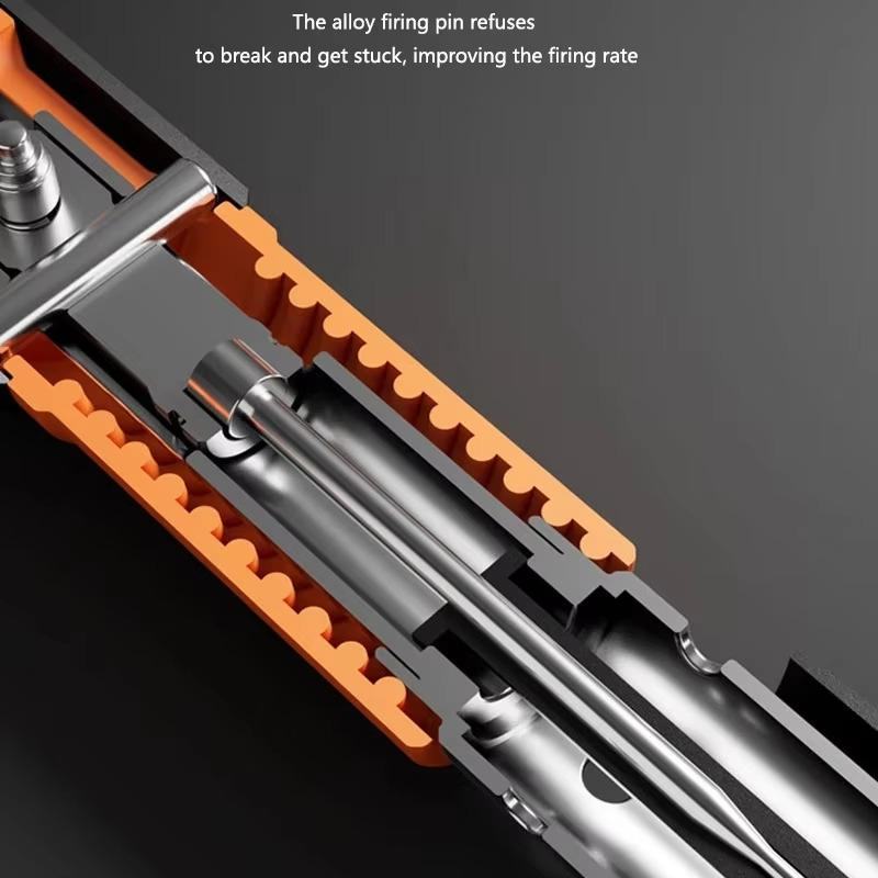 BowLift | Versatile High-Precision Manual Nail Gun with Nails - Ideal for Woodworking and Concrete Decoration