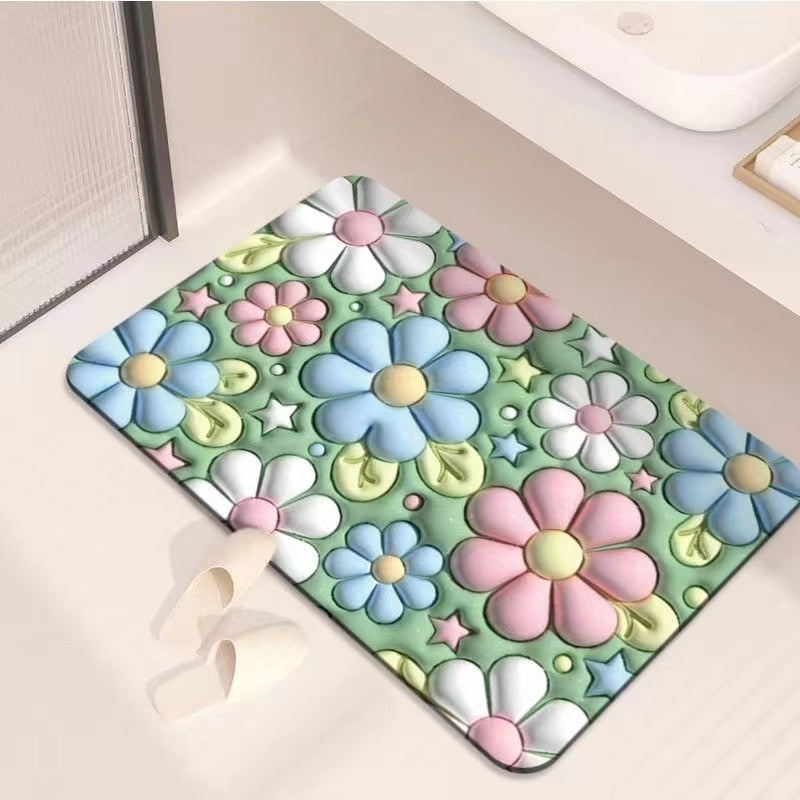 BowLift | Non-Slip Cartoon Colorful Fun Quick Water Absorbent Mat