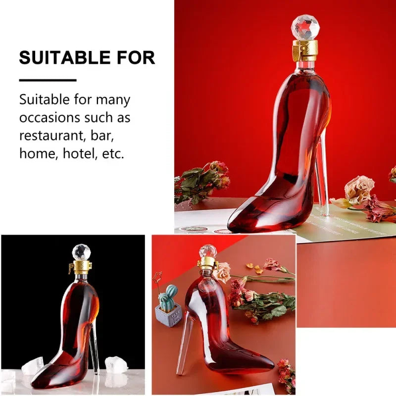 BowLift | High Heel Fancy Glass Wine Decanter
