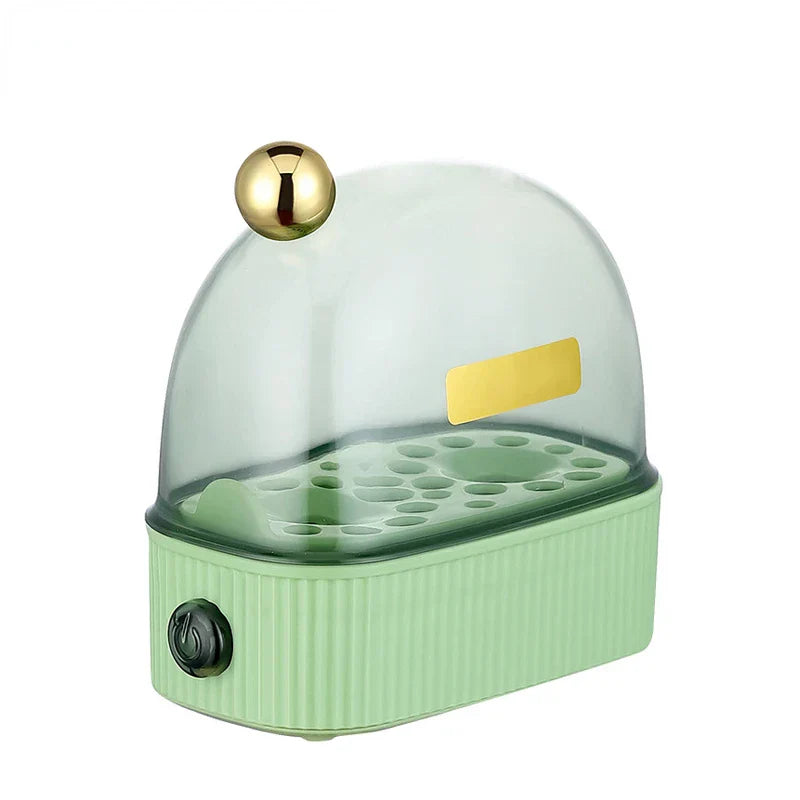 BowLift | 120W 220V Electric Egg Cooker & Egg Poacher - Automatic Mini Breakfast Machine for 2 Eggs, Portable Steamer