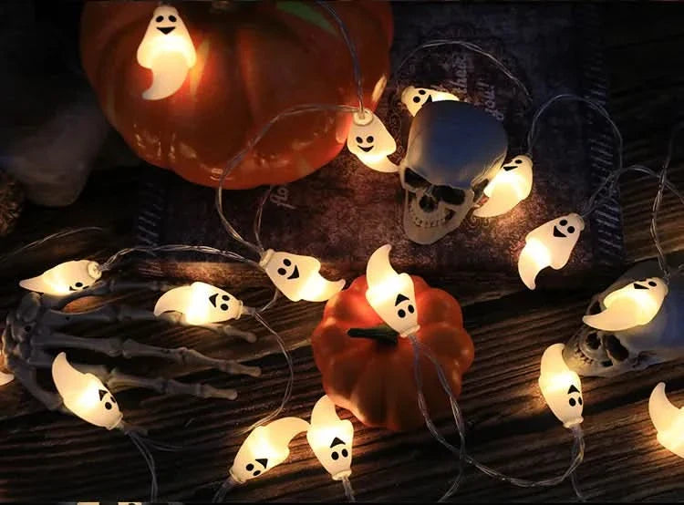 BowLift | Halloween LED Pumpkin & Skull String Lights