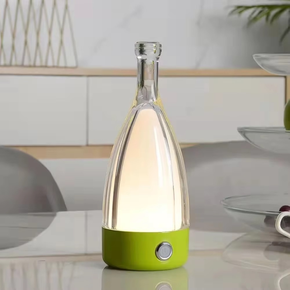 BowLift | Wine Bottle Desk Lamp with Bluetooth Speaker – Rechargeable Modern Bedside Night Light