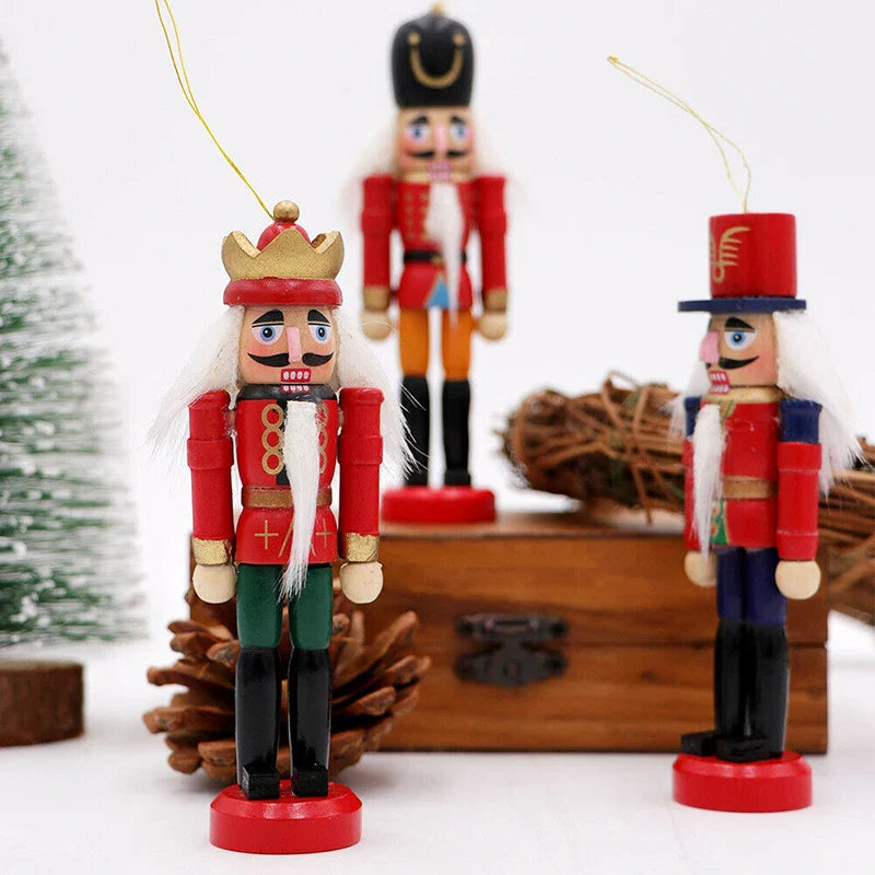 BowLift | HoutPracht | Set of 6 Mini Nutcracker Ornaments