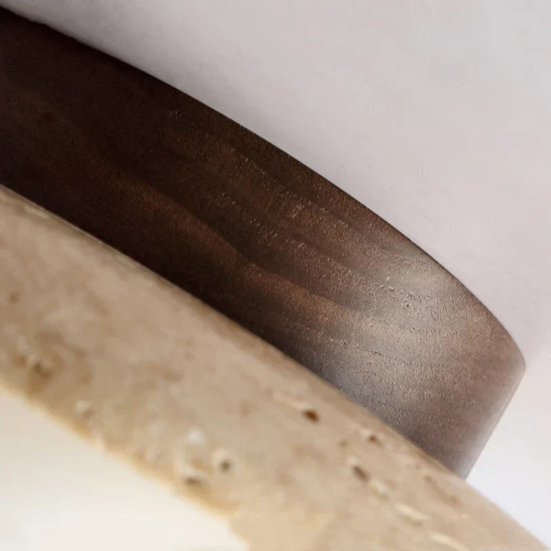 BowLift | LysSten – Built-in travertine chandelier for hallways and staircases