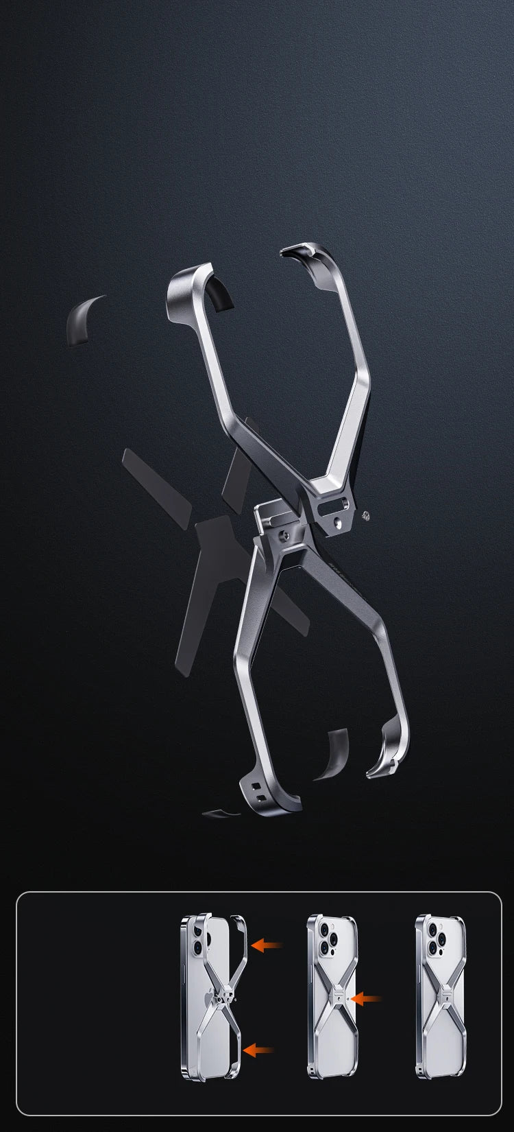 BowLift | Detachable Metal Cool Alloy IPhone Case