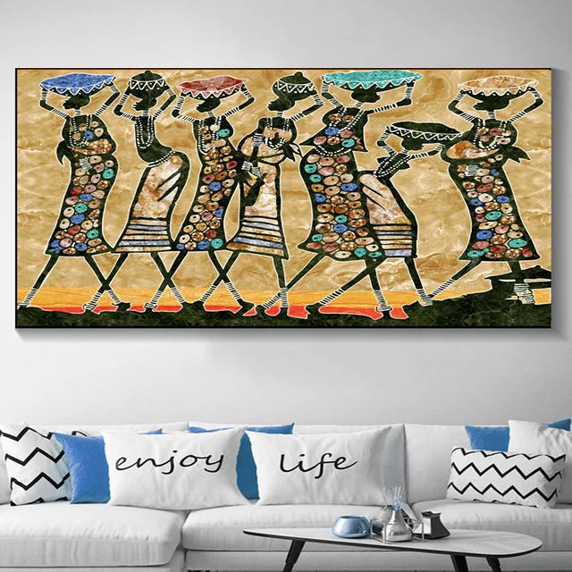 BowLift | Plus Sizes Abstract African Woman Canvas Painting